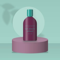 Gel douche velouté à l'huile de camélia – Zelliane, photo d'ambiance
