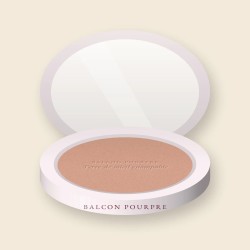 Terre de soleil estompable à la fleur d'oranger – Balcon Pourpre, boîtier 10 g, teinte 02 Sable rosé