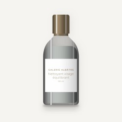 Nettoyant visage équilibrant au charbon végétal – Galerie Albâtre, flacon 150 ml