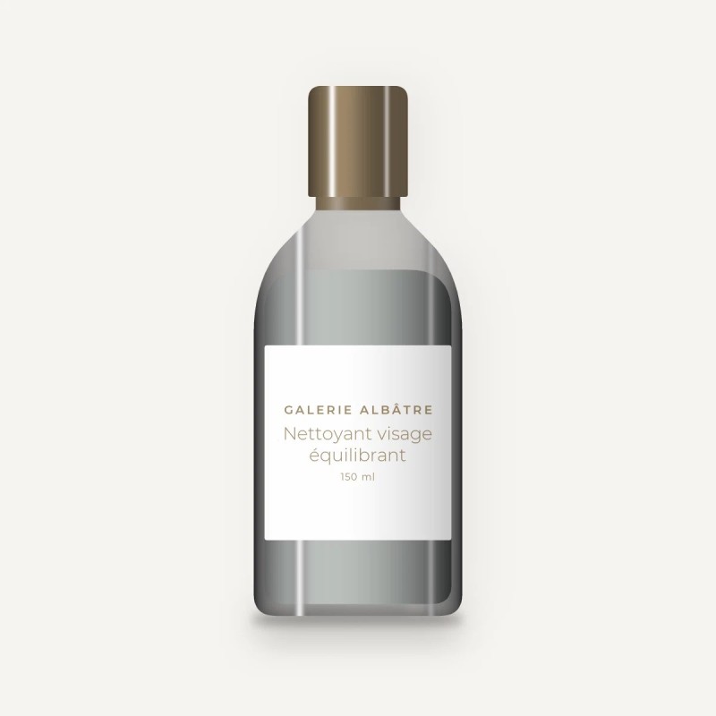 Nettoyant visage équilibrant au charbon végétal – Galerie Albâtre, flacon 150 ml