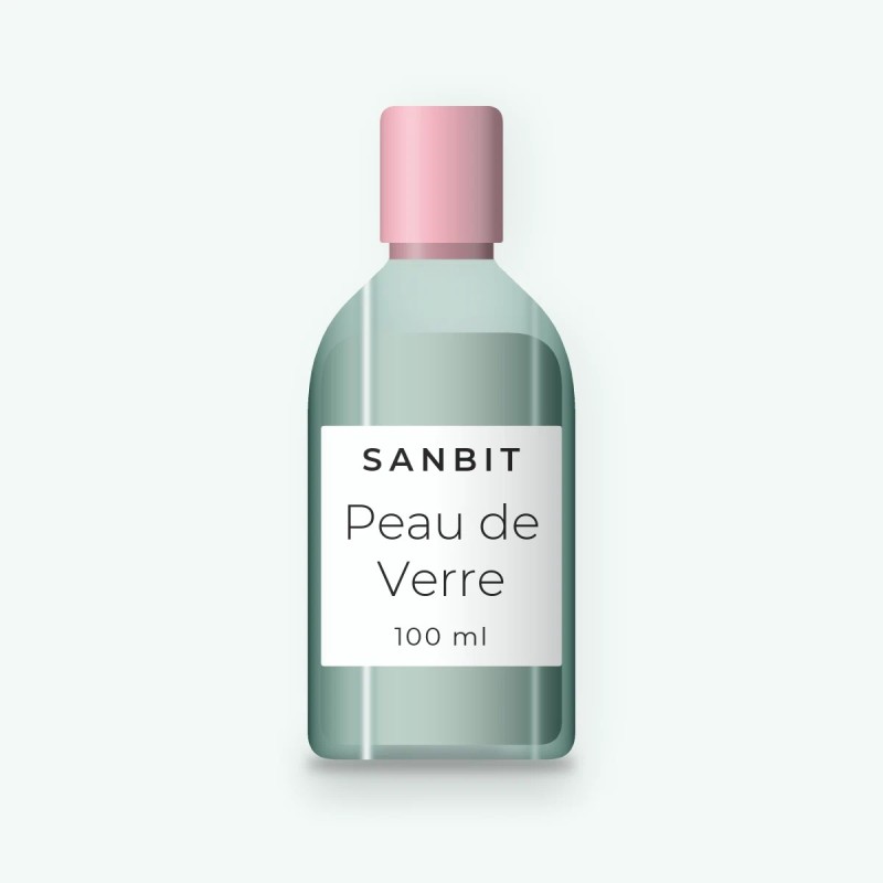 Lotion tonique Peau de Verre à l'extrait de réglisse – Sanbit, flacon 100 ml