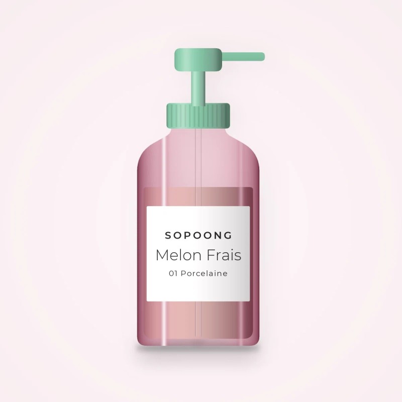 Fond de teint couvrance légère Melon Frais – Sopoong, flacon-pompe 35 ml, teinte 01 Porcelaine