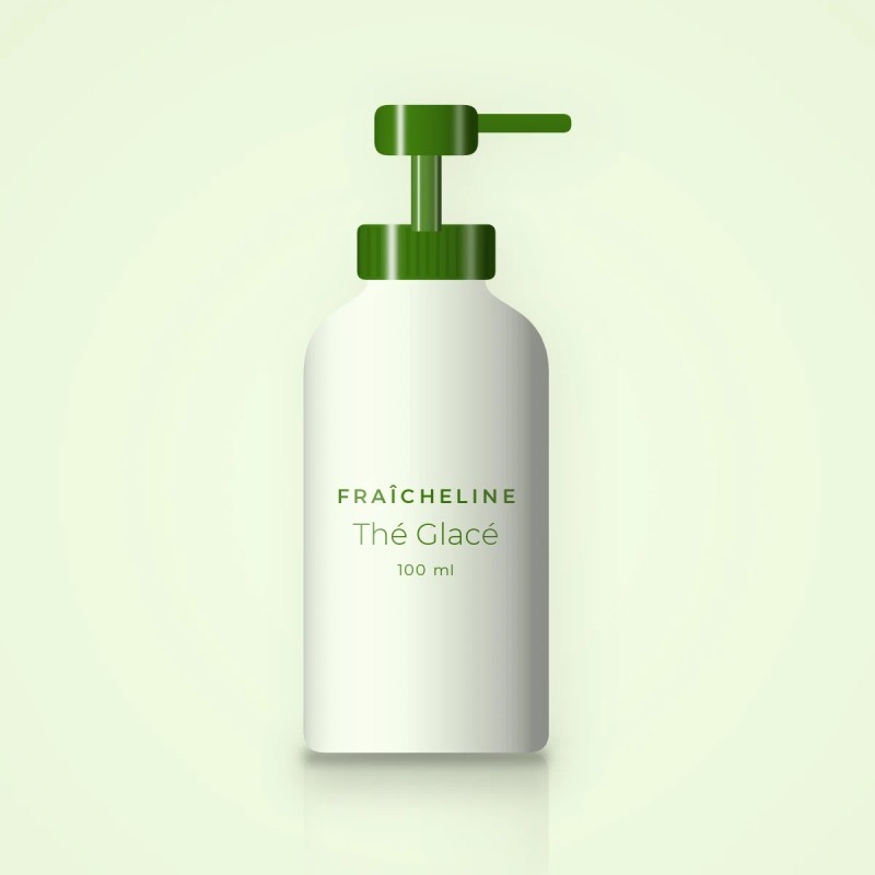 Huile capillaire Thé Glacé au camélia – Fraîcheline, flacon-pompe 100 ml