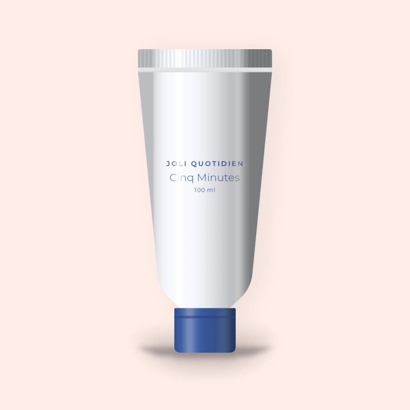 Masque visage Cinq Minutes au charbon végétal – Joli Quotidien, tube 100 ml