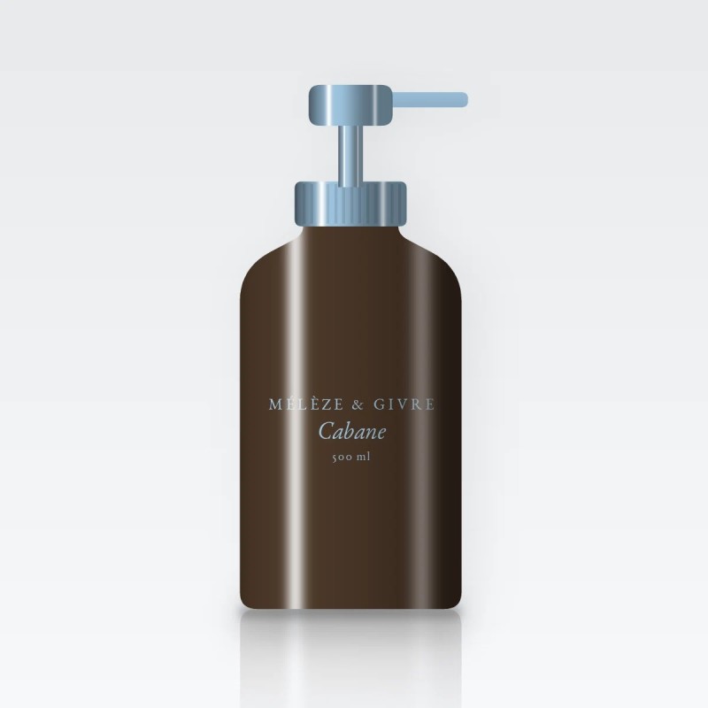 Shampooing Cabane à la lavande – Mélèze & Givre, flacon-pompe 500 ml