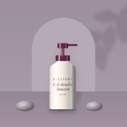 Gel douche et bain douceur à l'huile de camélia – Zelliane, photo d'ambiance