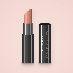 Rouge à lèvres haute pigmentation à l'huile de raisin – Yukimori, étui 3,8 g, teinte 10 Pêche