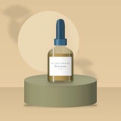Huile à barbe Île Inconnue au citron – Le Cartographe, photo d'ambiance