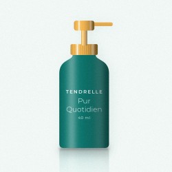 Crème solaire visage fraîche Pur Quotidien SPF 50+ – Tendrelle, flacon-pompe 40 ml