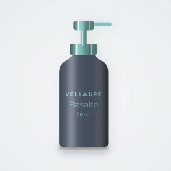 Soin visage unifiant Basalte – Vellaure, flacon-pompe 50 ml
