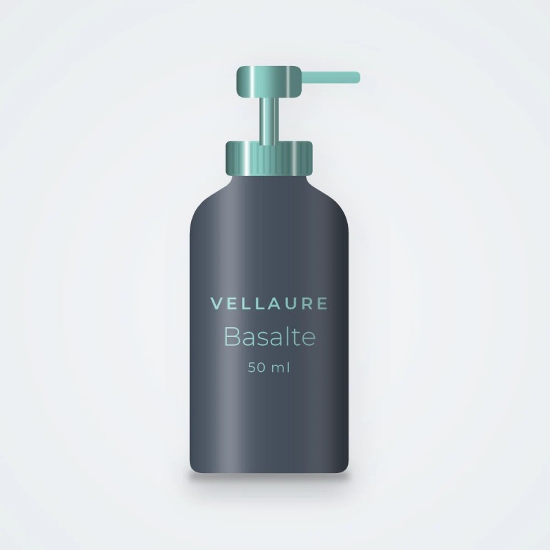 Soin visage unifiant Basalte – Vellaure, flacon-pompe 50 ml