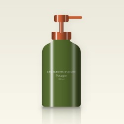 Shampooing Potager au calendula – Les Jardins d'Aulne, flacon-pompe 100 ml