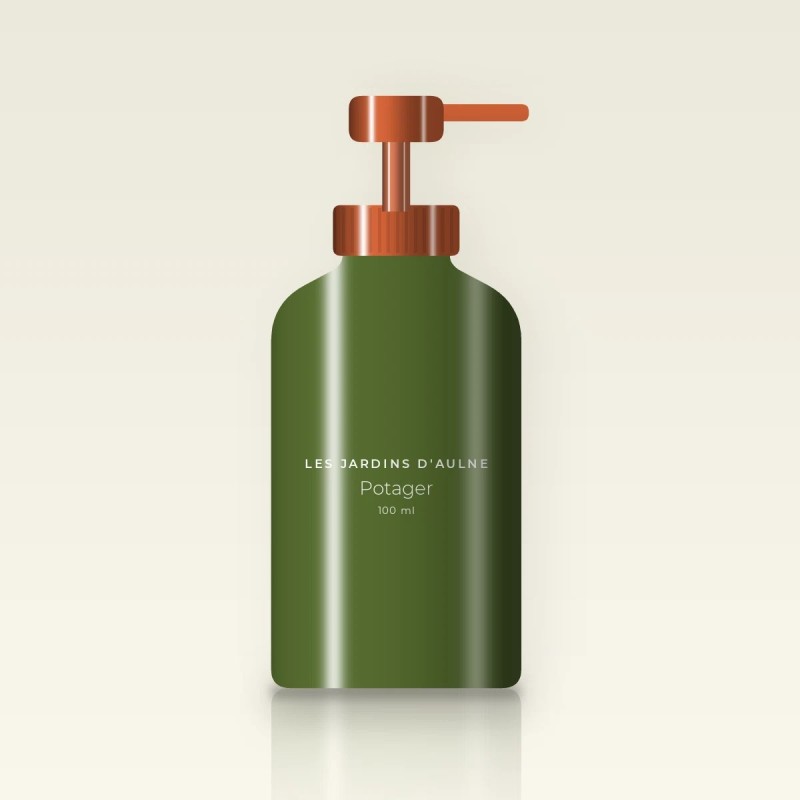 Shampooing Potager au calendula – Les Jardins d'Aulne, flacon-pompe 100 ml