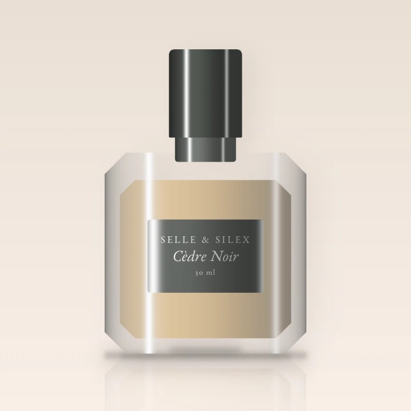 Parfum Cèdre Noir intense – Selle & Silex, flacon 30 ml