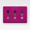 Palette yeux Pigment Pur sans transfert – Chromalie, 4 × 1,2 g, teinte Tons fumés