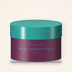 Masque capillaire fortifiant à la fleur d'hibiscus – Zelliane, pot 150 ml