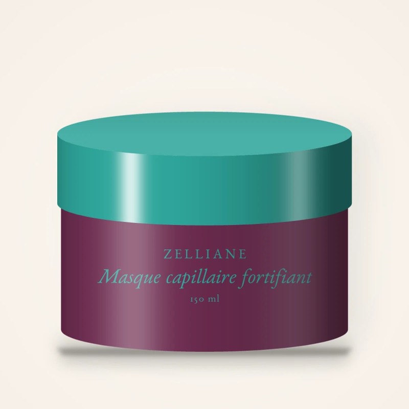 Masque capillaire fortifiant à la fleur d'hibiscus – Zelliane, pot 150 ml