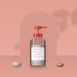 Nettoyant visage hydratant à l'argile blanche – Yukimori, photo d'ambiance