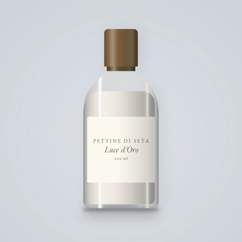 Après-shampooing Luce d'Oro à l'extrait de pomme – Pettine di Seta, flacon 200 ml