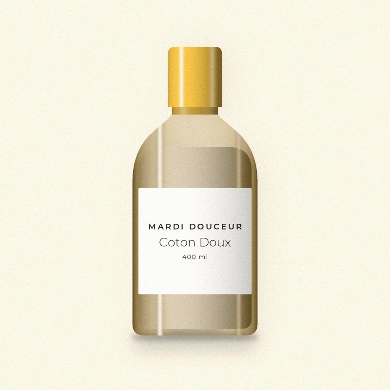 Après-shampooing Coton Doux à l'eau de rose – Mardi Douceur, flacon 400 ml