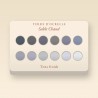 Palette yeux Sable Chaud sans effet poudreux – Terre d'Ocrelle, 9 × 1 g, teinte Tons froids