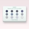 Palette yeux sans transfert à l'huile de noisette – Sanbit, 12 × 1 g, teinte Tons froids