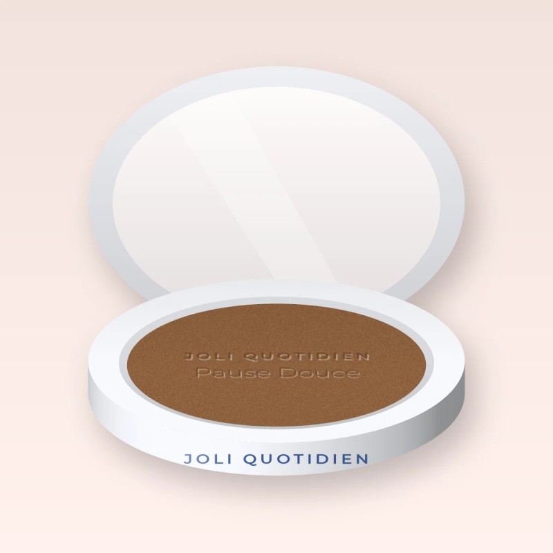 Poudre Pause Douce sans effet masque – Joli Quotidien, boîtier 12 g, teinte 13 Ambre