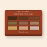 Palette yeux multi-usage à l'huile de raisin – Terre d'Ocrelle, 12 × 1 g, teinte Tons bronze