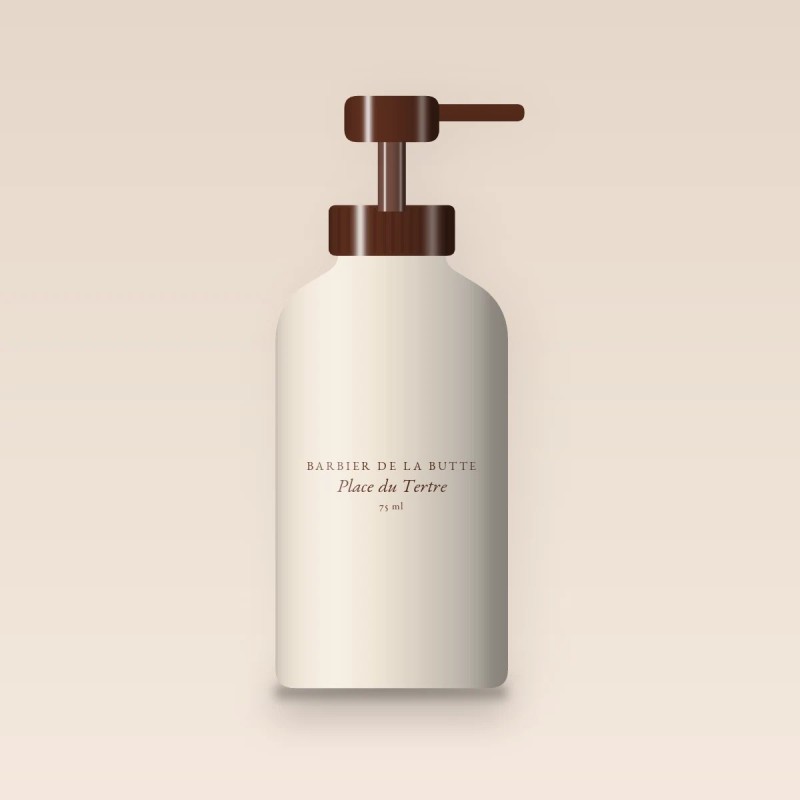 Soin visage Place du Tertre liftant – Barbier de la Butte, flacon-pompe 75 ml