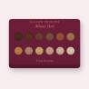 Palette yeux Minuit Doré longue durée – Balcon Pourpre, 9 × 1 g, teinte Tons bronze