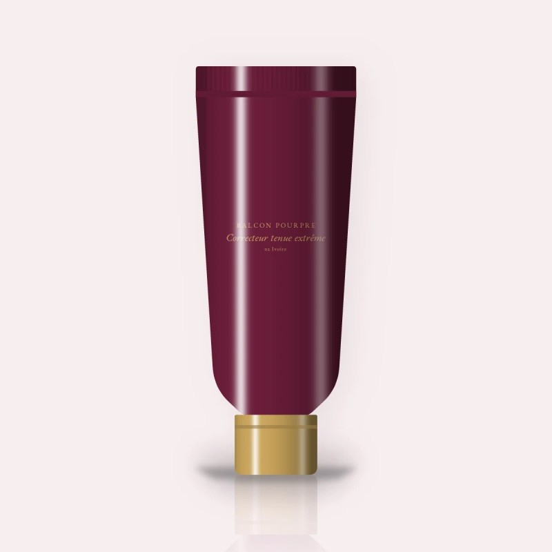 Correcteur tenue extrême aux peptides – Balcon Pourpre, tube 8 ml, teinte 02 Ivoire