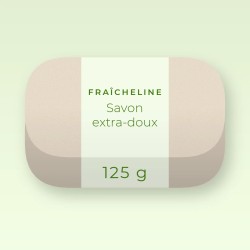 Savon surgras extra-doux à l'huile d'avocat – Fraîcheline, pain 125 g