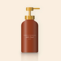 Nettoyant visage Sable Chaud à l'aloe vera – Terre d'Ocrelle, flacon-pompe 400 ml