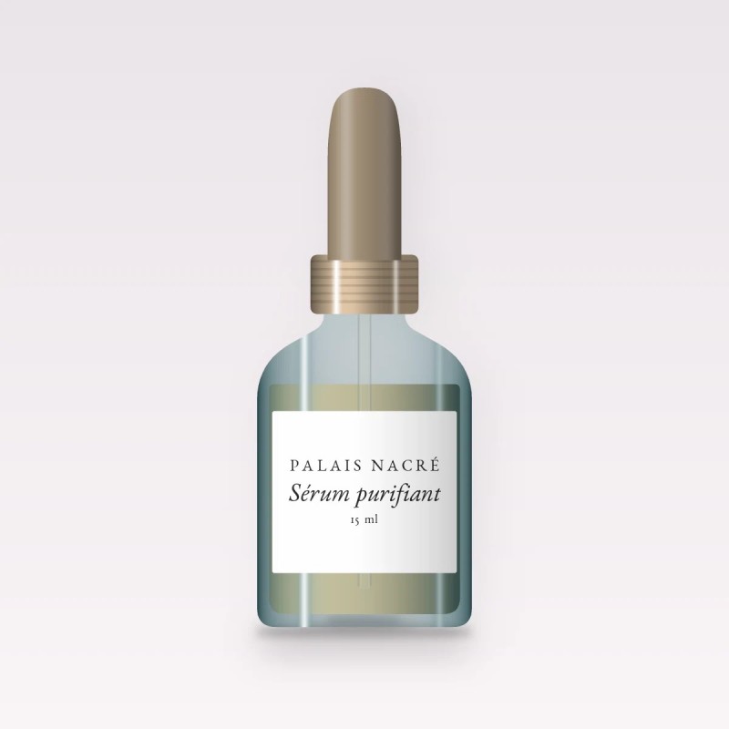Sérum purifiant à la centella asiatica – Palais Nacré, flacon compte-gouttes 15 ml