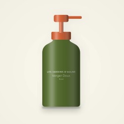 Verger Doux contour des yeux défroissant – Les Jardins d'Aulne, flacon-pompe 15 ml