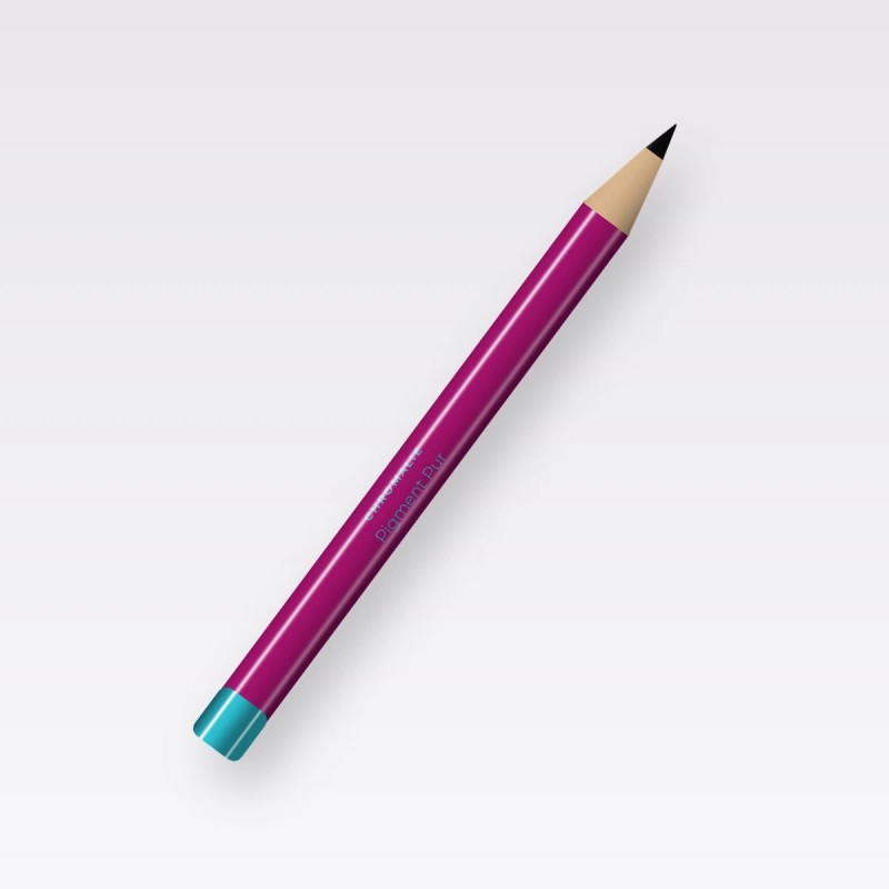 Eyeliner Pigment Pur à la cire de tournesol – Chromalie, crayon 0,3 g, teinte Noir intense