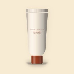 Fond de teint Ocre Solaire à la vitamine E – Terre d'Ocrelle, tube 35 ml, teinte 07 Beige clair doré