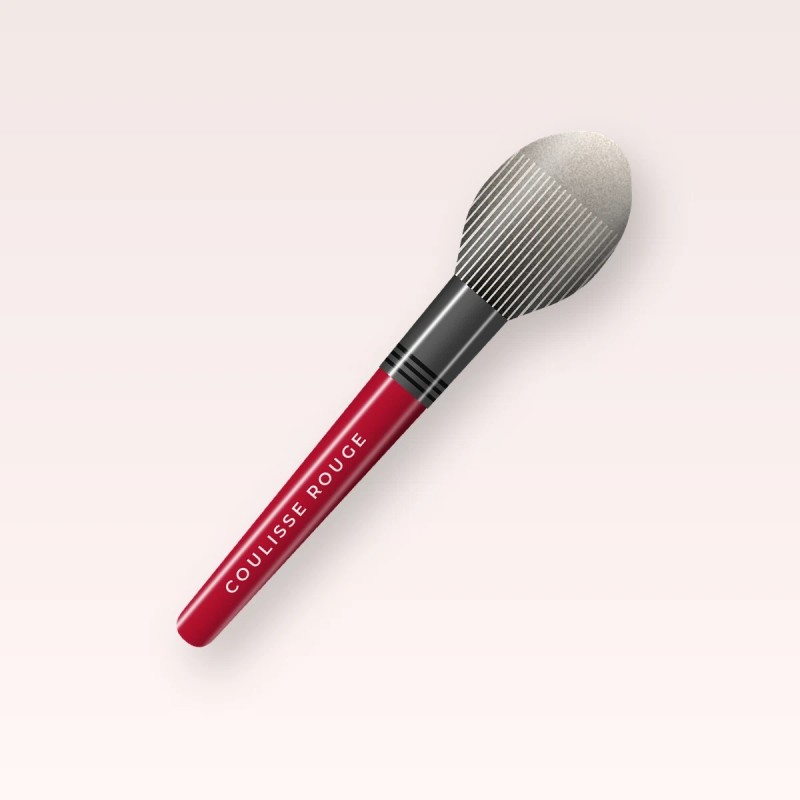Pinceau Dernier Salut sculptant – Coulisse Rouge, vue de face