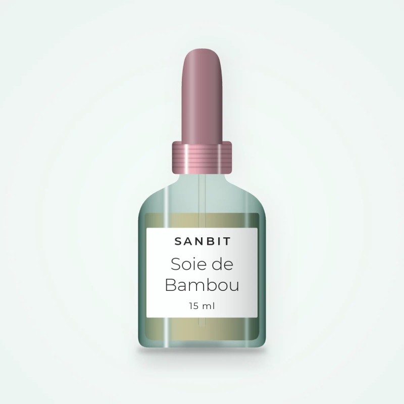 Soie de Bambou sérum anti-pollution – Sanbit, flacon compte-gouttes 15 ml