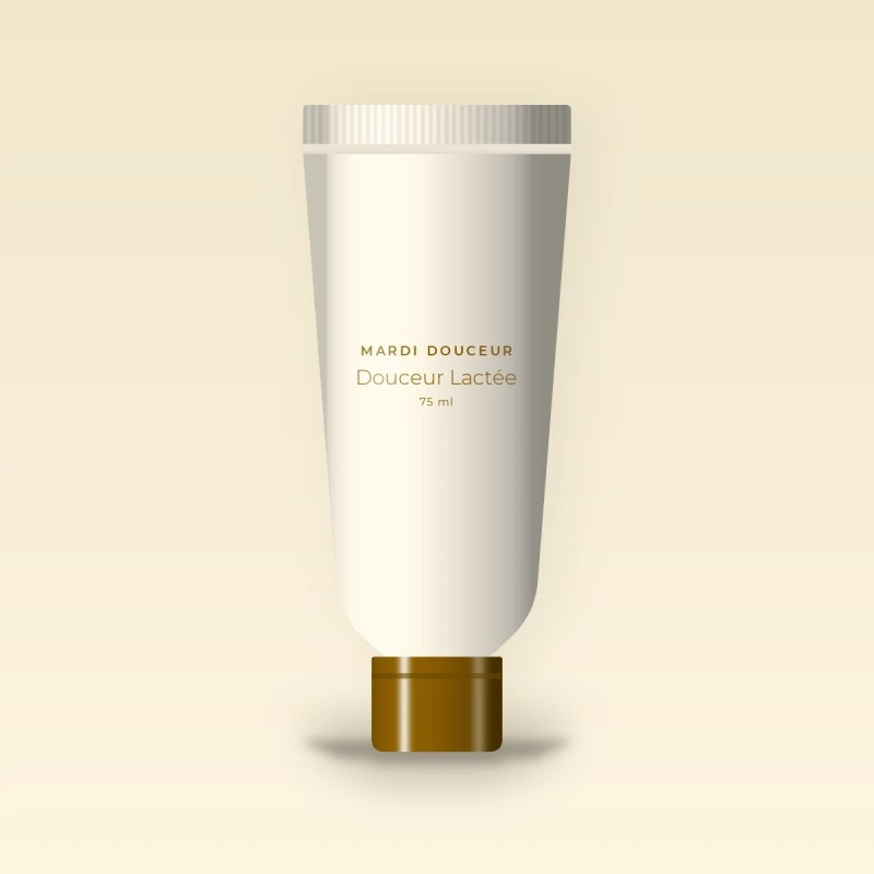 Crème hydratante peaux sensibles Douceur Lactée – Mardi Douceur, tube 75 ml