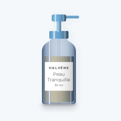 Peau Tranquille sérum resurfaçant – Halvène, flacon-pompe 30 ml