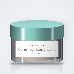 Gommage corps lissant au sucre et à l'huile de sésame – Vellaure, pot 200 g