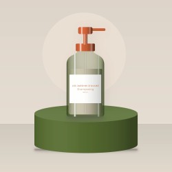 Shampooing hydratation intense à la caféine – Les Jardins d'Aulne, photo d'ambiance