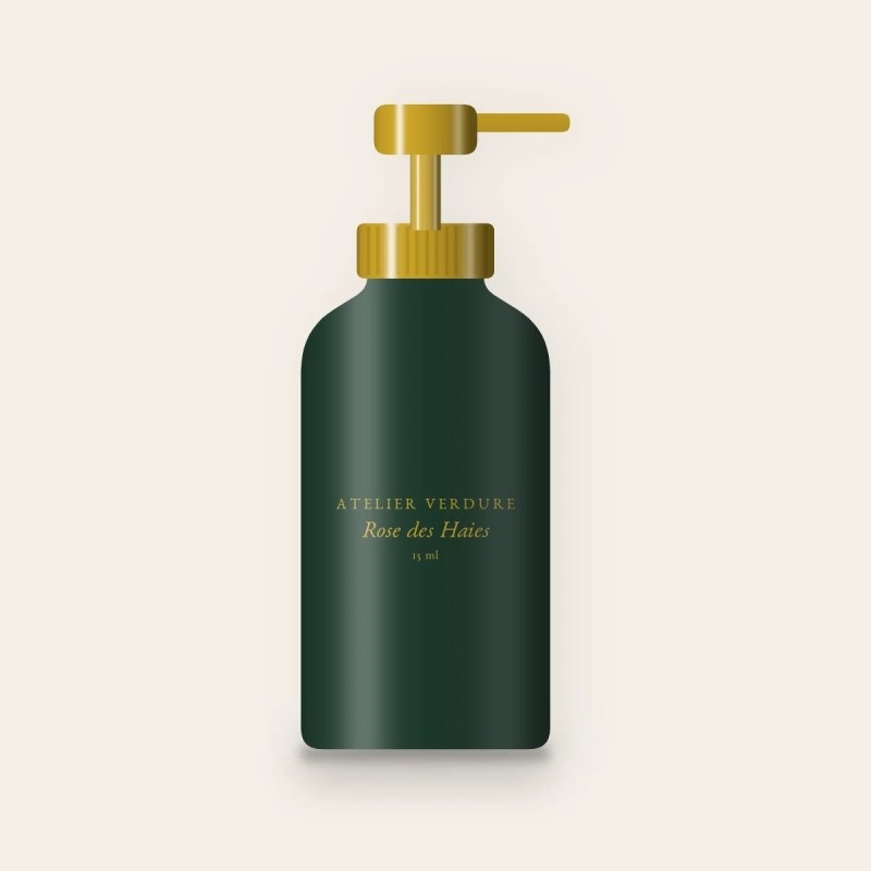 Contour des yeux Rose des Haies à l'extrait de fragon – Atelier Verdure, flacon-pompe 15 ml