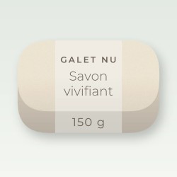 Savon vivifiant à l'argile blanche – Galet Nu, pain 150 g