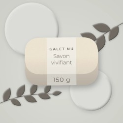 Savon vivifiant à l'argile blanche – Galet Nu, photo d'ambiance