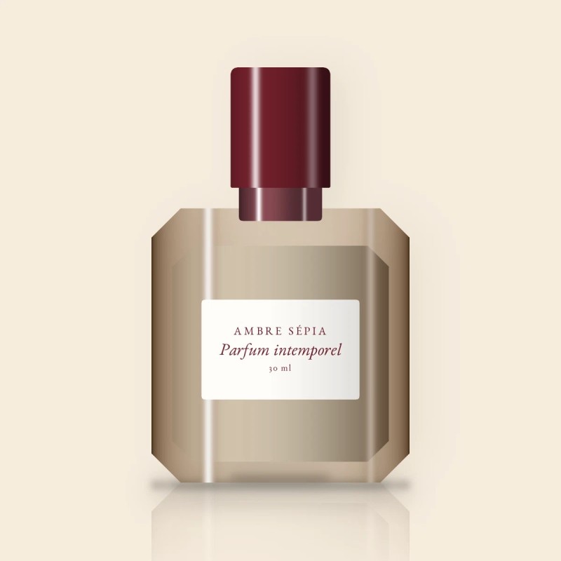 Parfum intemporel au clou de girofle pour homme – Ambre Sépia, flacon 30 ml