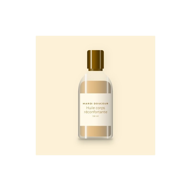 Huile corps sèche réconfortante au buriti – Mardi Douceur, flacon 150 ml