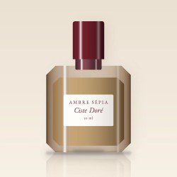 Parfum Ciste Doré vivifiant – Ambre Sépia, flacon 30 ml