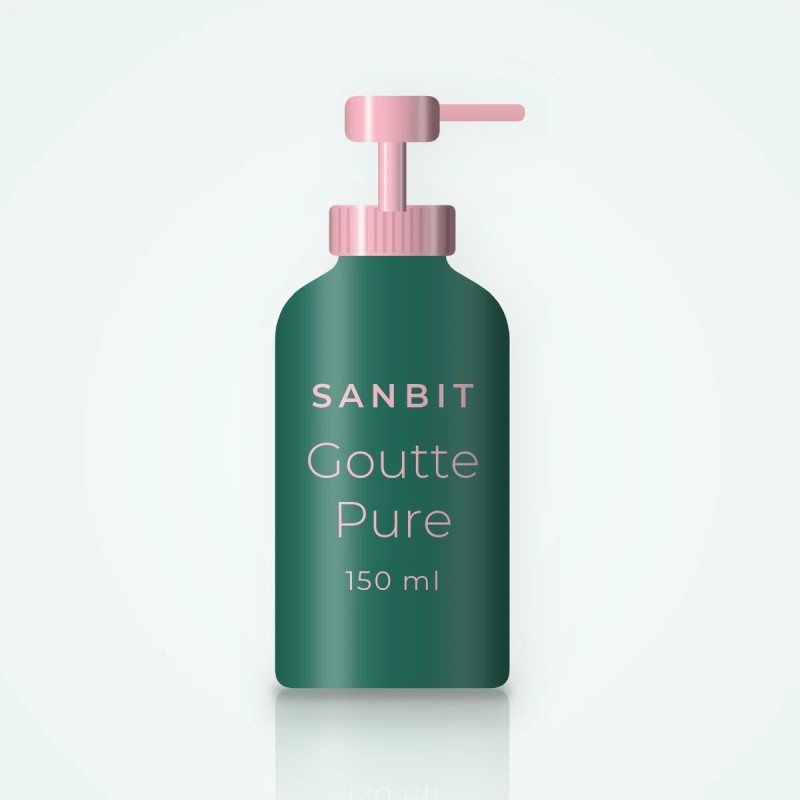 Goutte Pure nettoyant visage micellaire – Sanbit, flacon-pompe 150 ml